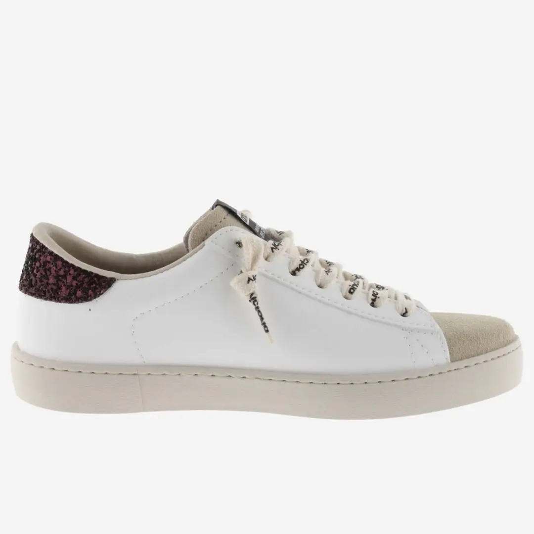 Victoria Berlín Glitter Cordon Logo Sneakers Wit - afbeelding 3 van 6
