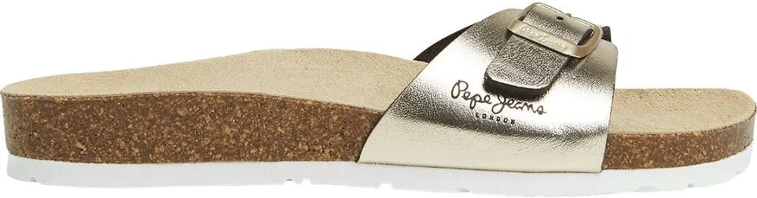 Pepe Jeans Oban Metal Sandalen Goud EU 37 Vrouw