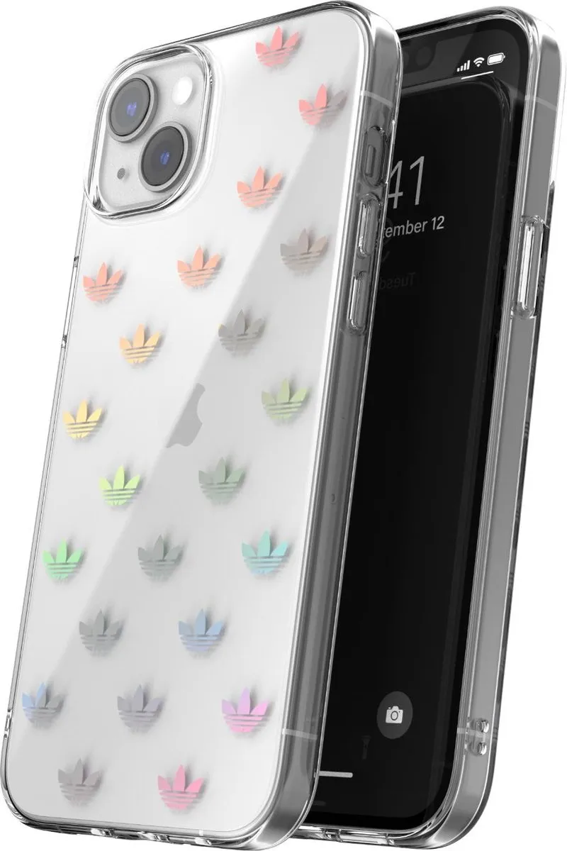 adidas Snap Case ENTRY GC2966_ADI iPhone 14 Plus Hoesje - Transparant