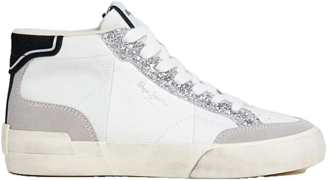 Pepe Jeans Milan Disco Schoenen Wit EU 39 Vrouw