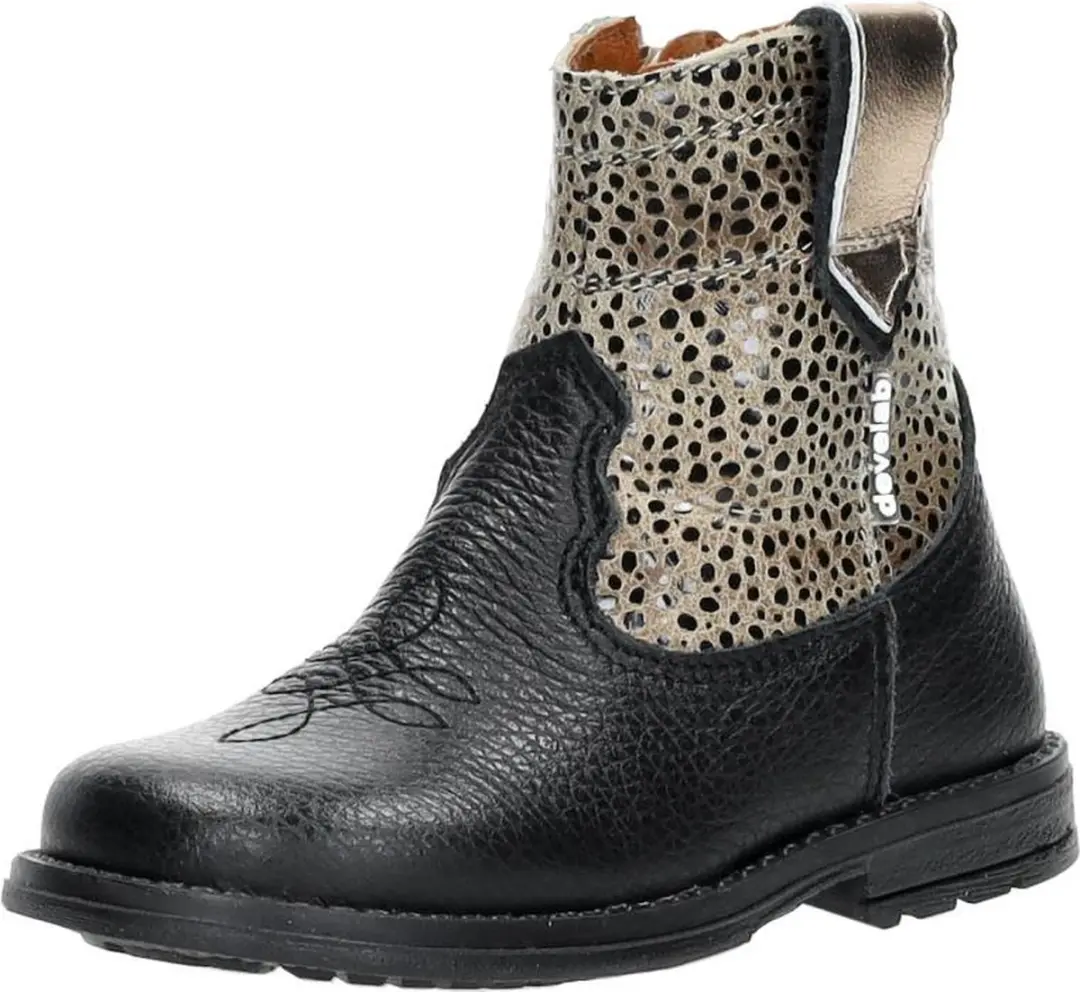 Develab 42800 Cowboylaarzen - Meisjes - Zwart - Maat 22 - afbeelding 4 van 6