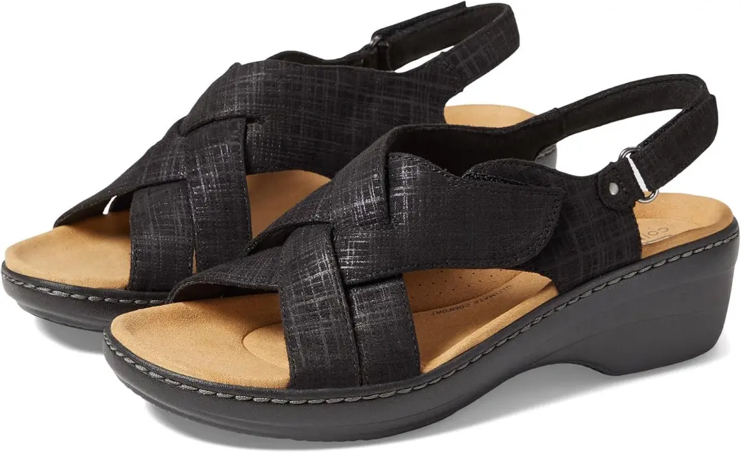Clarks Merliah Echo Dames Sandalen met Blokhak