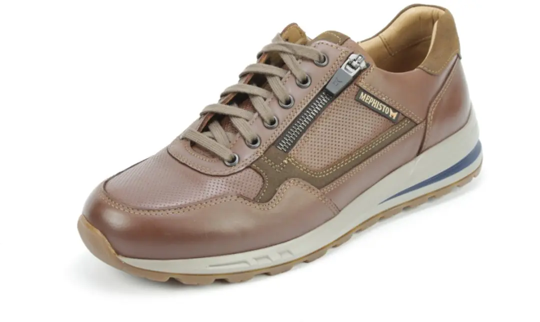 Heren Veterschoenen Mephisto Bradley Chestnut Cognac - Maat 45 - afbeelding 3 van 6