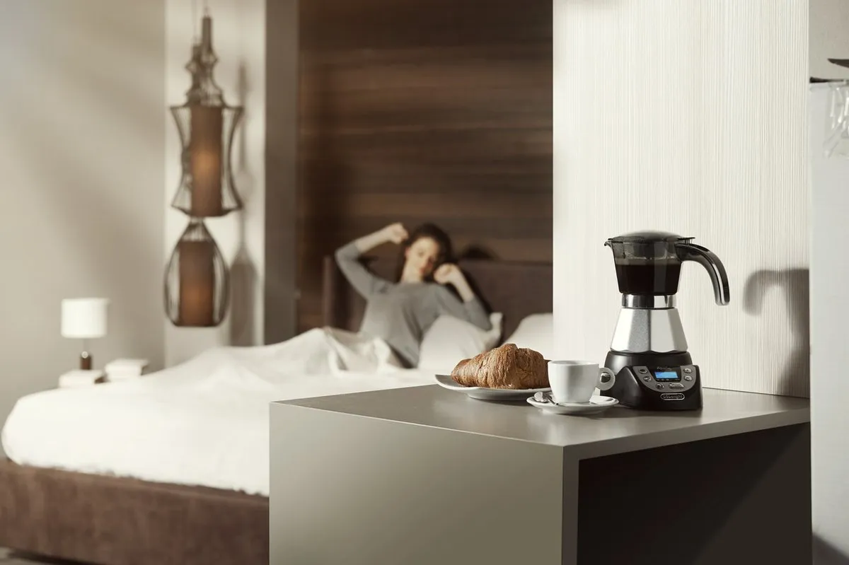 De'Longhi Alicia Plus EMKP 21.B Elektrische Moka Express - 2 Kopjes - 450W - Zwart/Roestvrijstaal