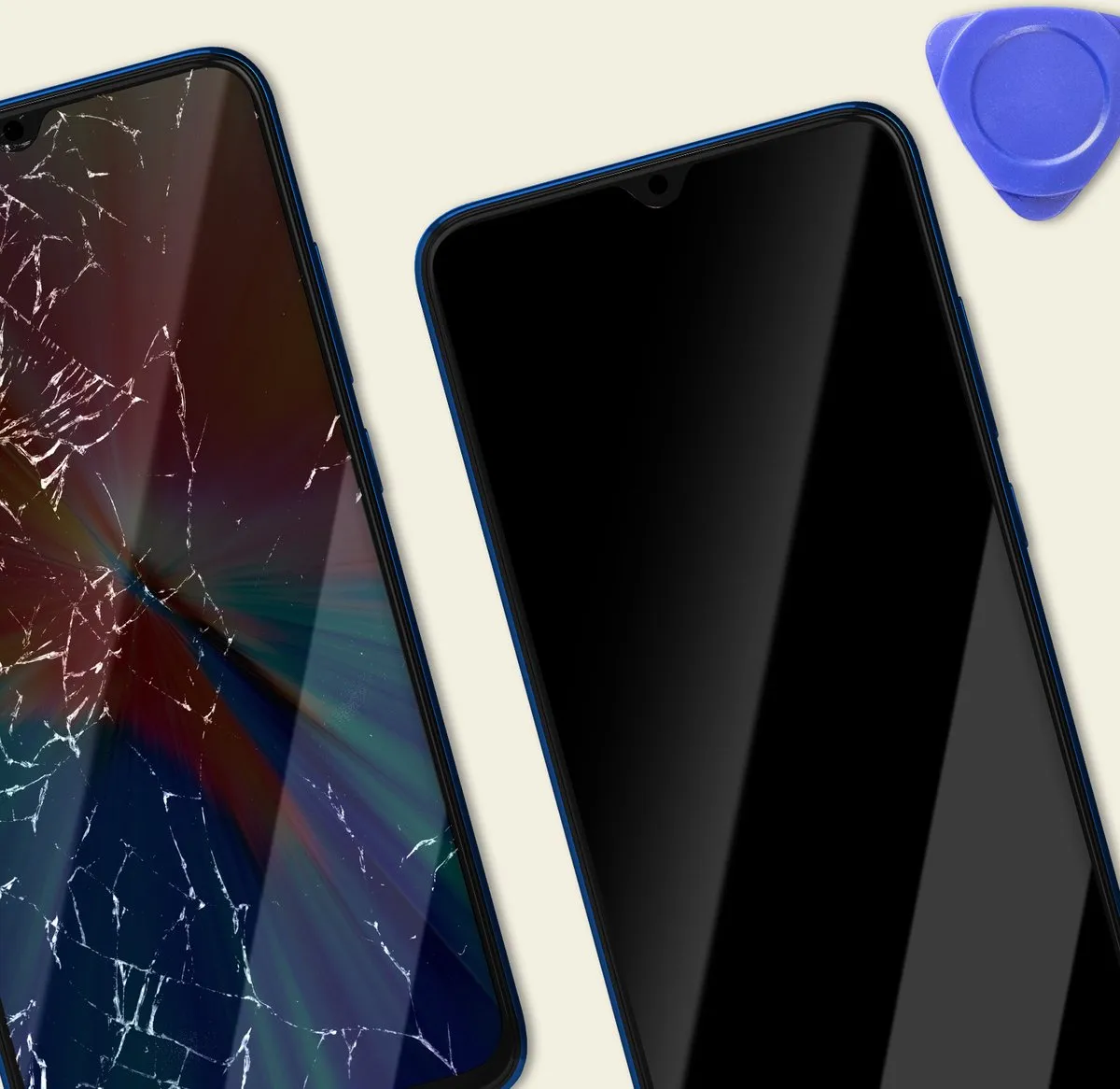 Xiaomi Redmi Note 8 Scherm + Kader Blauw