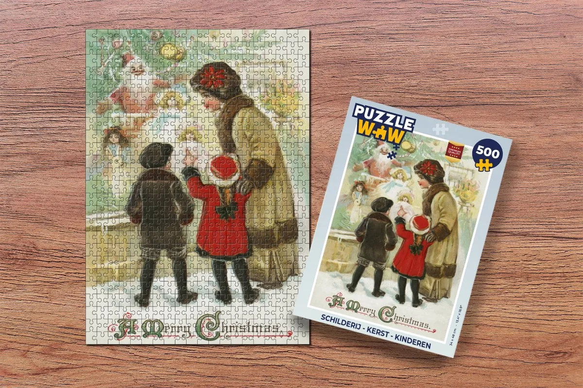 PuzzleWow Kerst Puzzel 500 Stuks - Multicolor