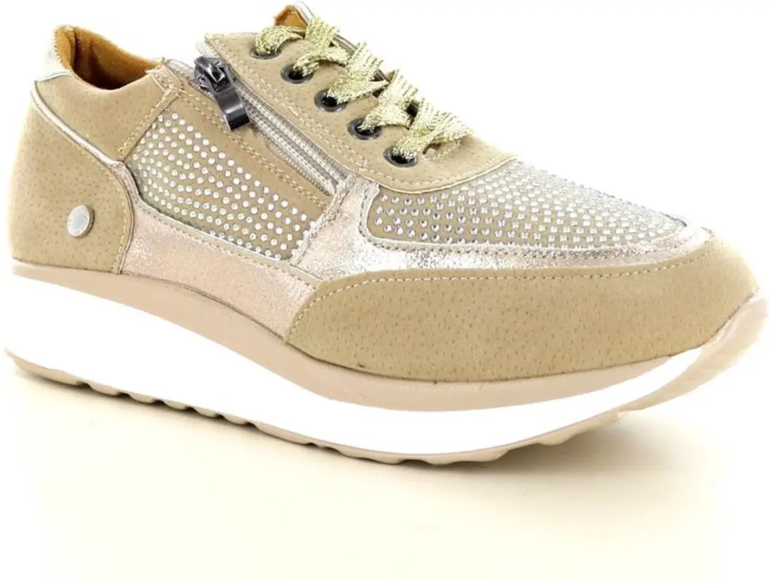 Hafjes Modena Sneakers Taupe 40 - afbeelding 2 van 3