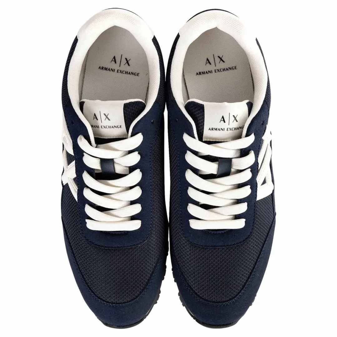 Giorgio Armani Exchange Contrast AX Schoenen Navy/Off White - afbeelding 6 van 6