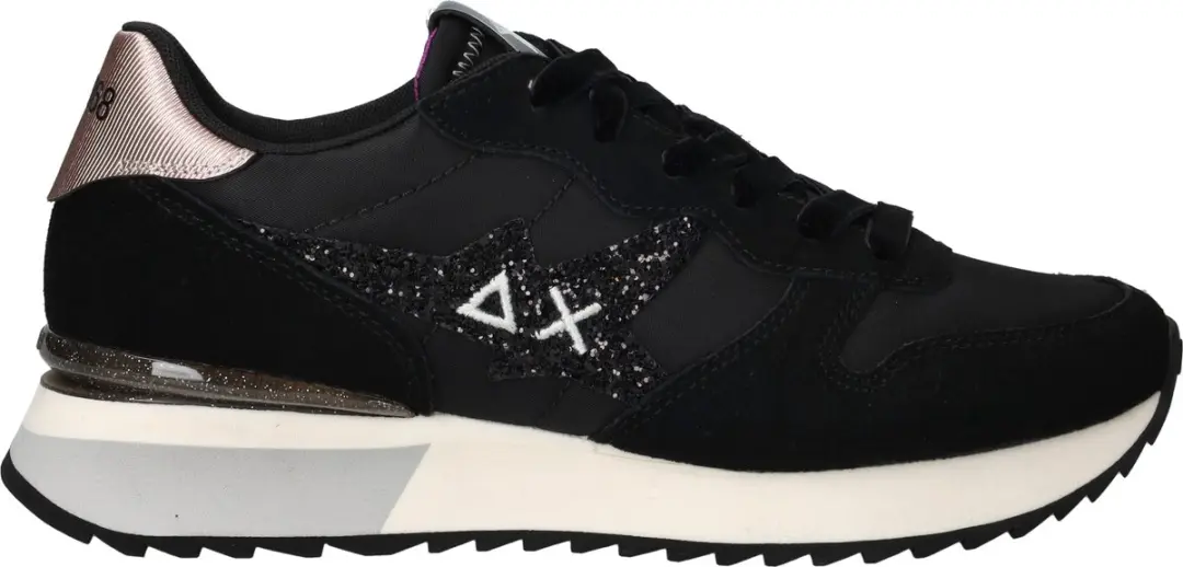 Sun68 Stargirl Logo Sneakers Zwart