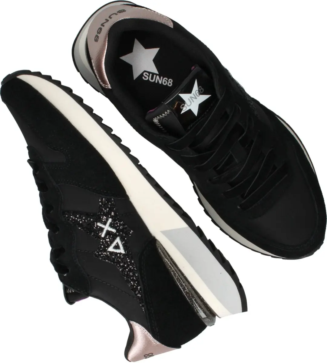 Sun68 Stargirl Logo Sneakers Zwart - afbeelding 6 van 6