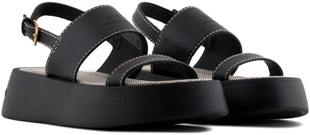 Armani Exchange Xdp054_xv921 Sandalen Zwart EU 38 Vrouw