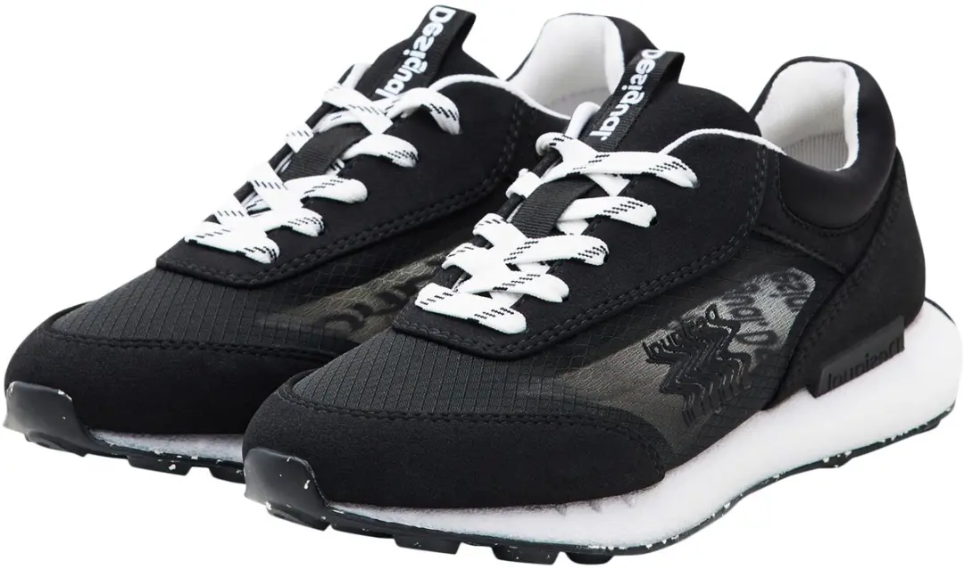 Jogger Colour Logo sneakers met veters