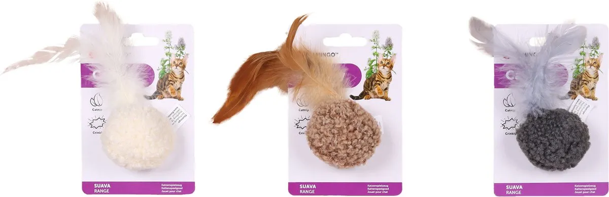 Flamingo Suava Speelgoed Katten Ps Suava Bal - 1 Stuk