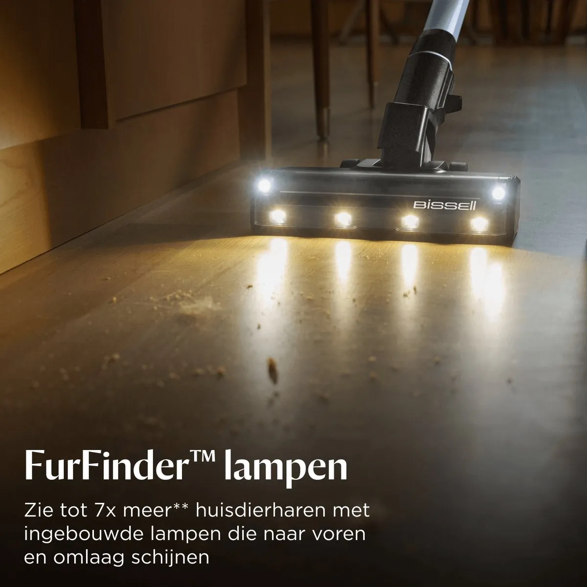BISSELL PowerClean FurFinder 4090N Draadloze Stofzuiger - 200W - 40 Min - Zwart