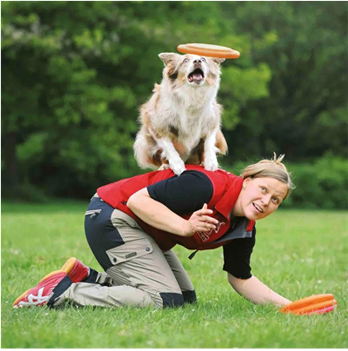 Trixie Dog Disc Honden Frisbee - 23cm Blauw - 2 Stuks