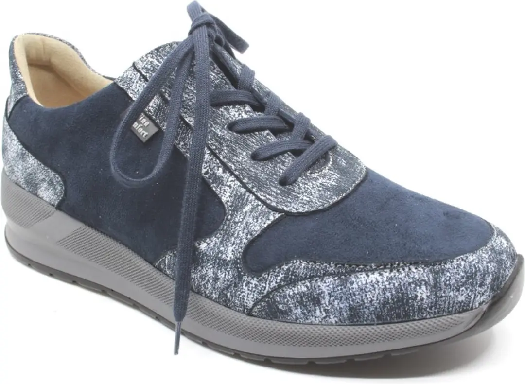 Finn C. Mori stretch veterschoen (Maat - 7, Kleur - Blauw)