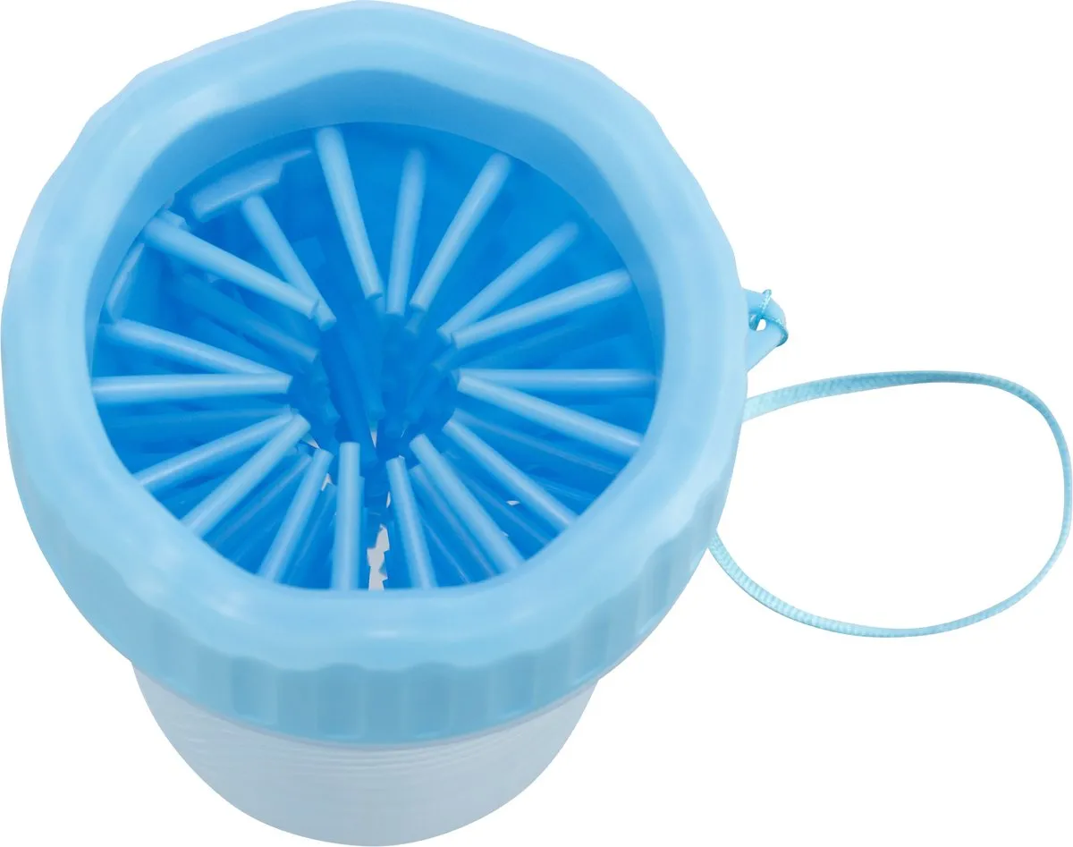 Trixie Pootreiniger Silicone - Blauw M/L - afbeelding 2 van 6
