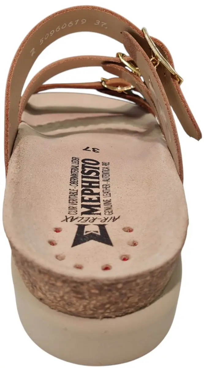 Mephisto Hyacinta Leren Dames Slippers - Goud Bruin - 42 - afbeelding 4 van 6