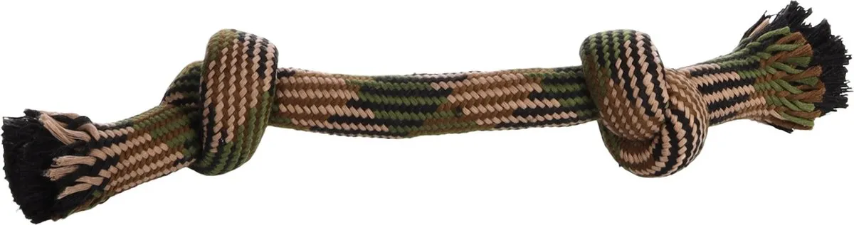 Flamingo Joe Honden Speelgoed Knoopbeen 2 Knopen Camouflage 35cm