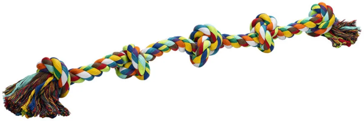 Beeztees Flostouw Hondenspeelgoed - 5 Knopen - Multicolor