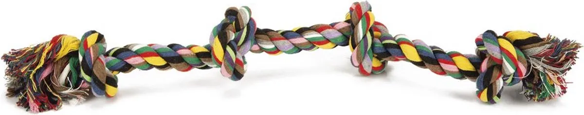 Beeztees Flostouw Hondenspeelgoed - 5 Knopen - Multicolor