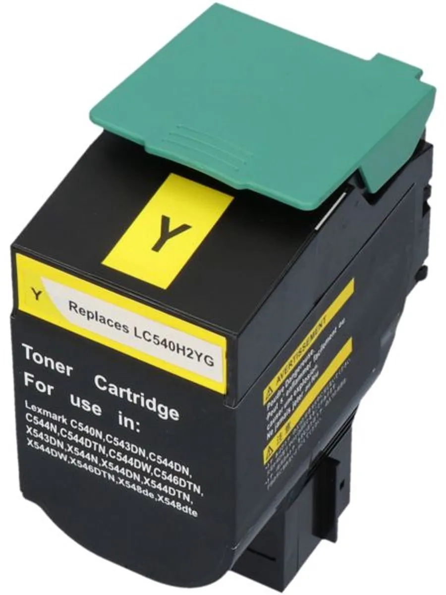 PrintAbout Lexmark C540H1YG Toner Geel - 2.500 Pagina's