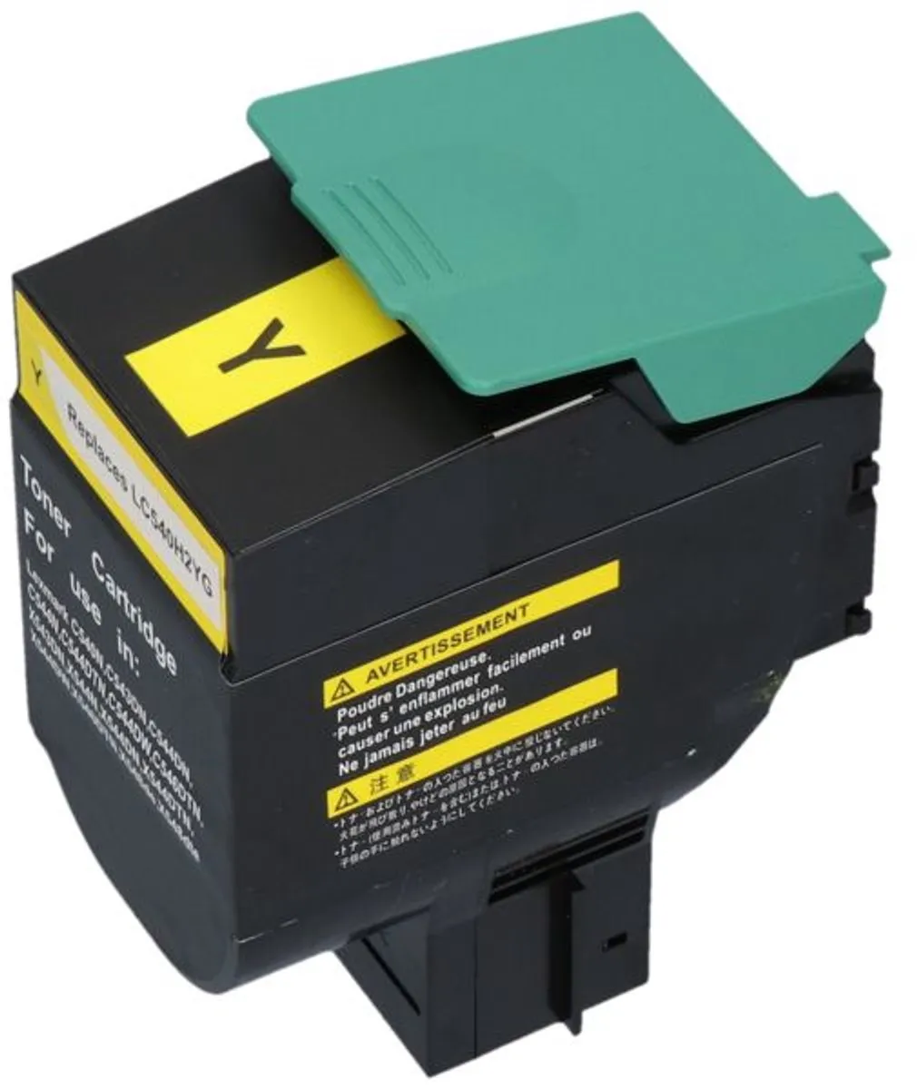 PrintAbout Lexmark C540H1YG Toner Geel - 2.500 Pagina's