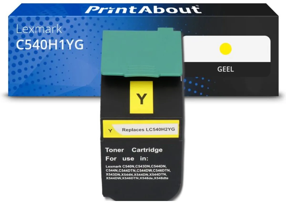 PrintAbout Lexmark C540H1YG Toner Geel