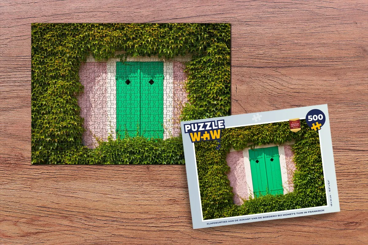 PuzzleWow Monet's Tuin Legpuzzel 500 Stuks