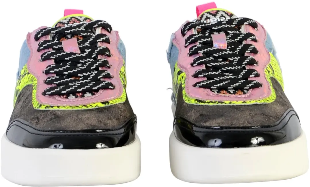 Fancy Crazy Patch-sneakers met veters