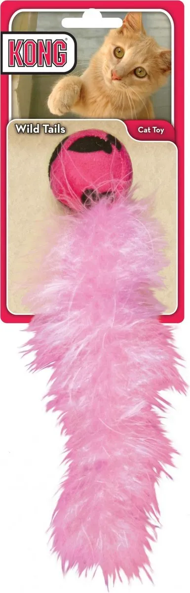 KONG Wild Tails Kattenspeelgoed Blauw - 23 cm