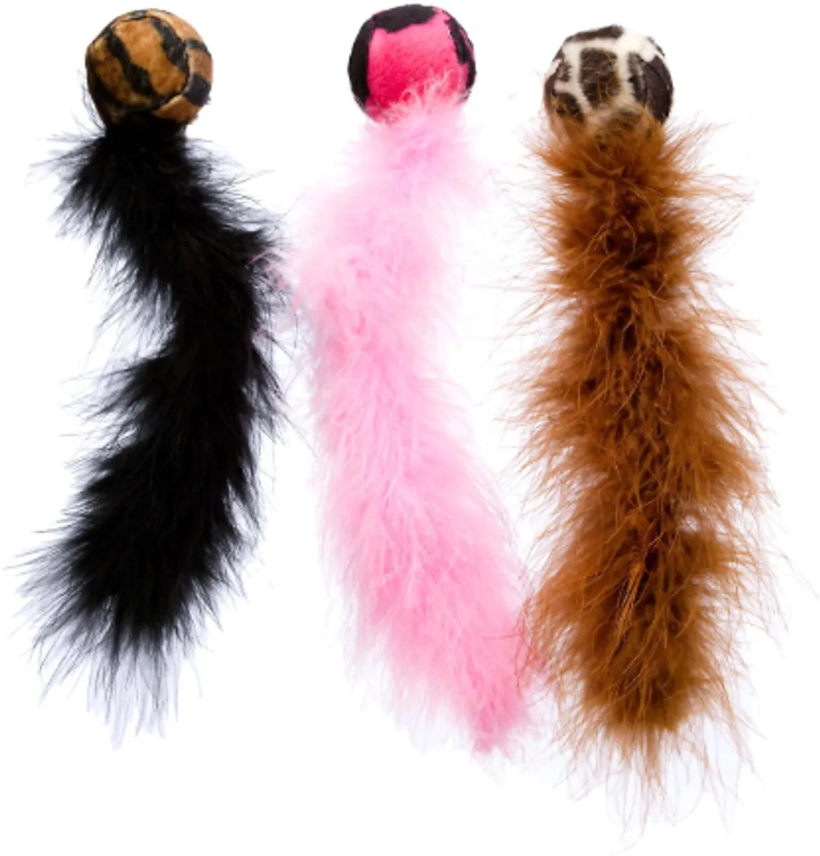KONG Wild Tails Kattenspeelgoed Blauw - 23 cm - afbeelding 6 van 6