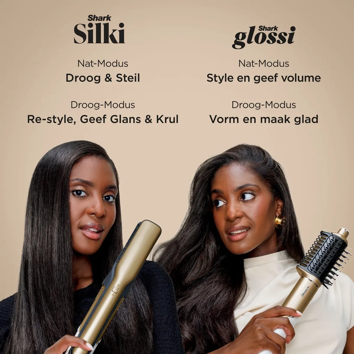Shark Glam 5-in-1 HD6051SEU Multistyler - Goud/Wit