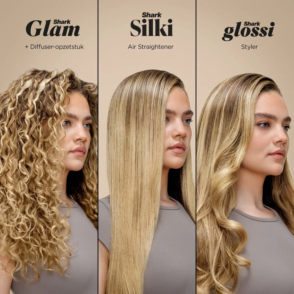 Shark Glam 5-in-1 HD6051SEU Multistyler - Goud/Wit