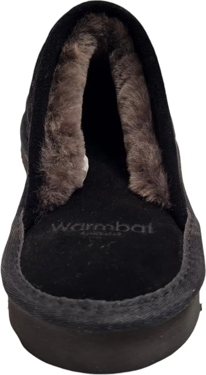 Warmbat Cowra Suede Heren Sloffen - Zwart - afbeelding 3 van 6