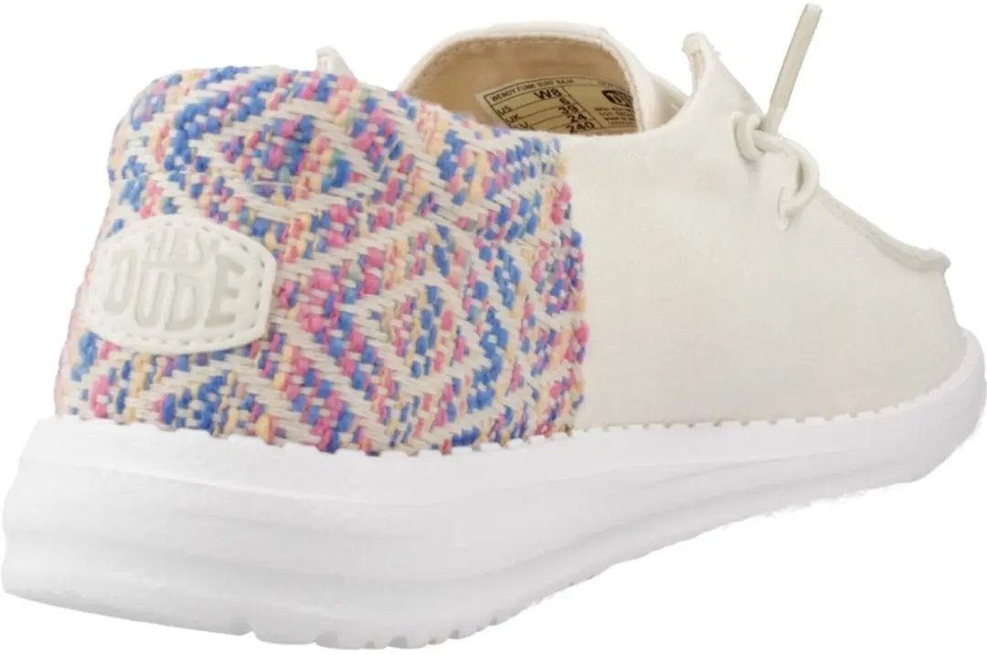 Hey Dude Wendy Funk Surf Baja Dames mokasins - Ivory Multi - afbeelding 2 van 6