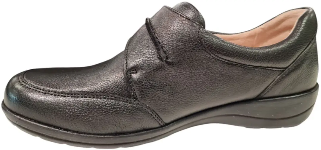 Caprice Zwarte Leren Dames Bandschoenen - Zwart - 38 - afbeelding 4 van 4
