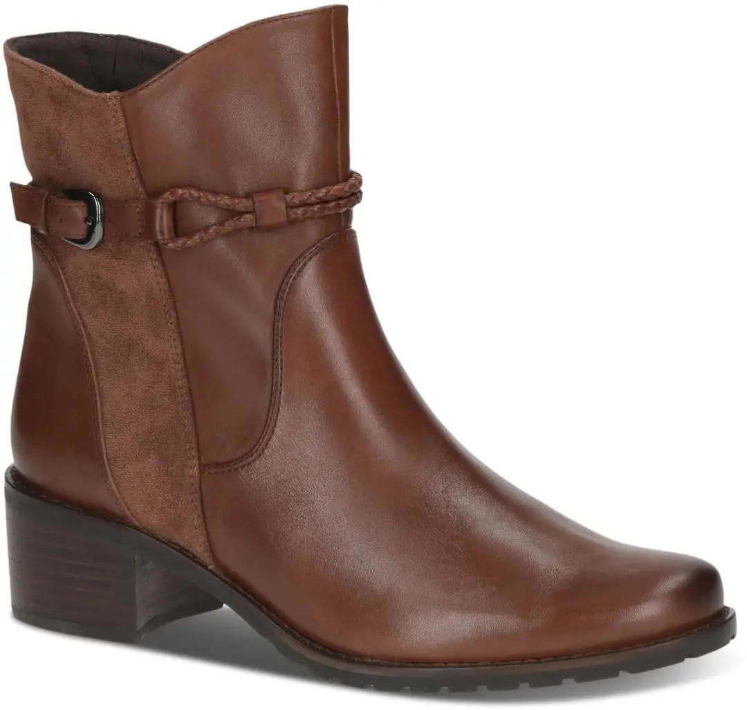 Caprice Cognac Leren Dames enkellaarzen - afbeelding 5 van 6