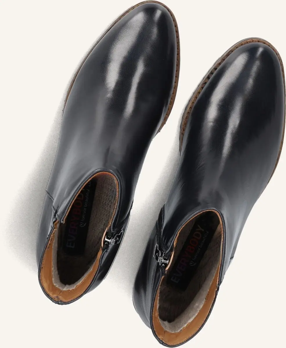 EVERYBODY Belport Enkellaarsjes - Enkelboots met rits - Dames - Blauw - Maat 38,5 - afbeelding 3 van 6