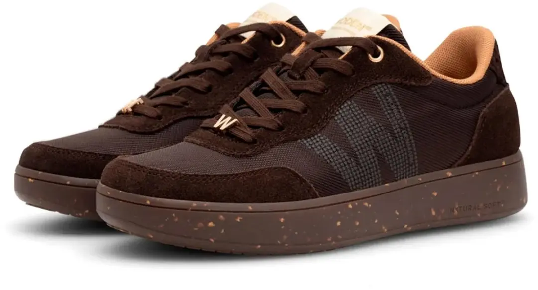 Woden Line Sneak Sneakers bruin Leer - Dames - Maat 39 - afbeelding 3 van 6