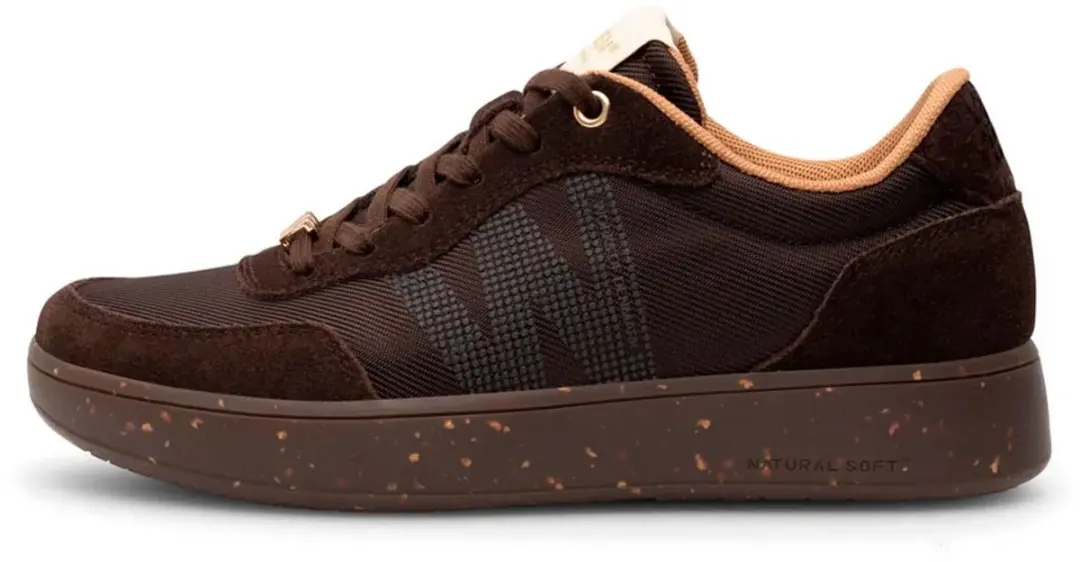Woden Line Sneak Sneakers bruin Leer - Dames - Maat 39 - afbeelding 2 van 6