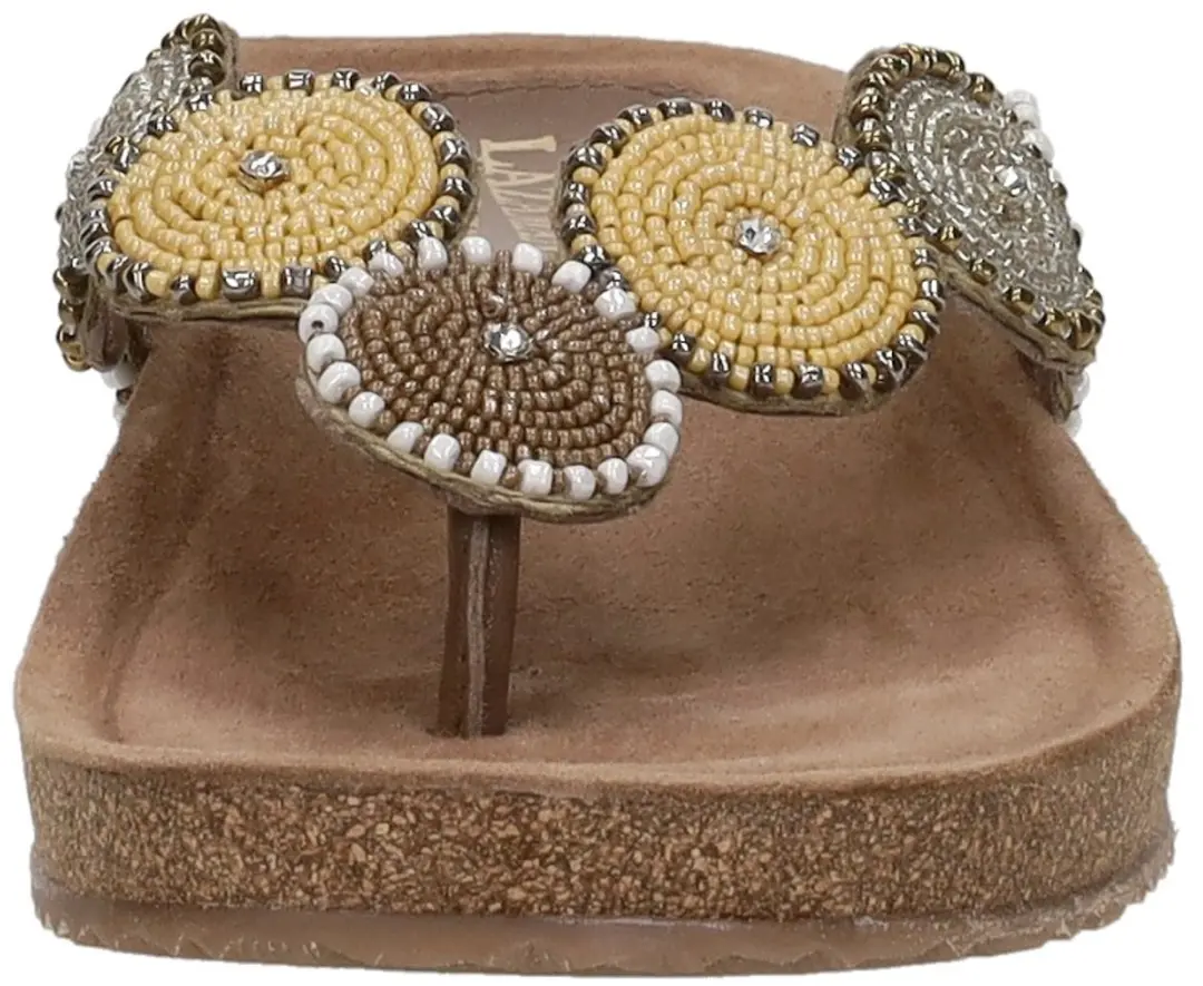 Lazamani Dames Slippers 75.455 Beige Maat 40 - afbeelding 6 van 6