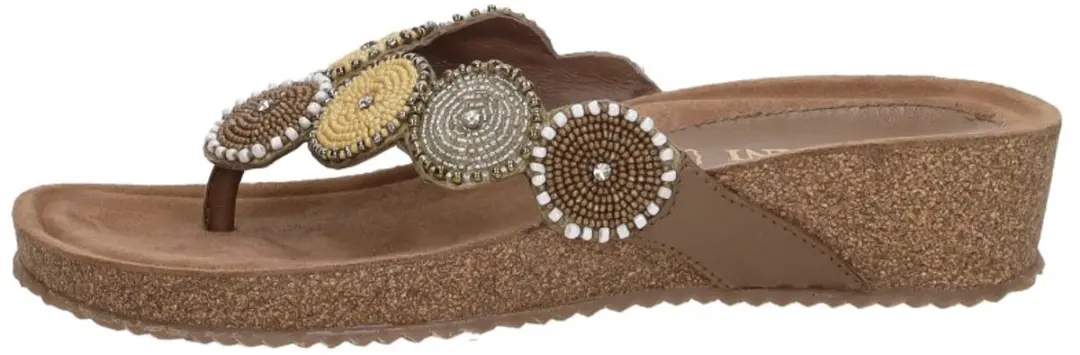 Lazamani Dames Slippers 75.455 Beige Maat 40 - afbeelding 3 van 6