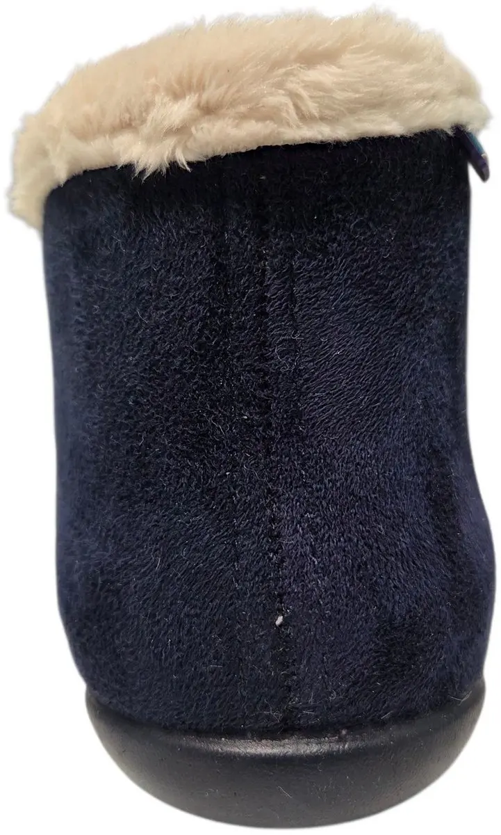 Q-Fit Granada Suede Pantoffels - Blauw 38 - afbeelding 3 van 4