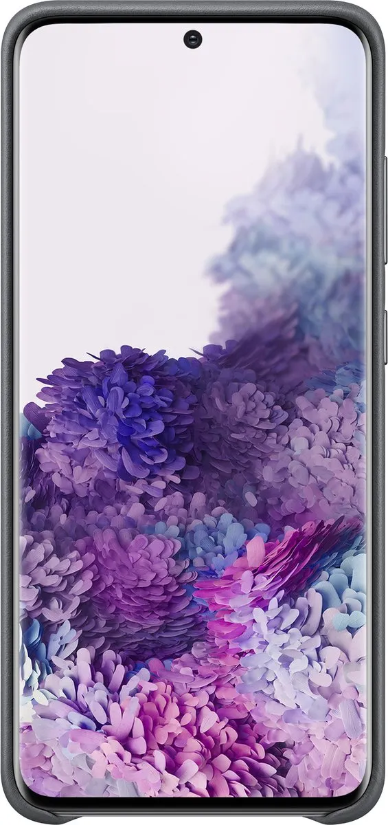 Samsung Galaxy S20 Lederen Hoesje - Grijs