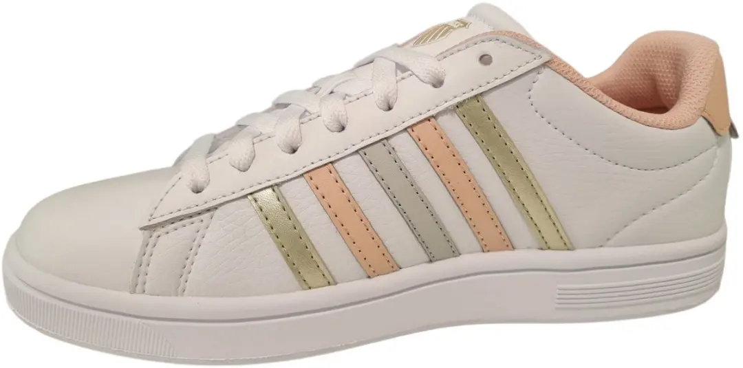 K-Swiss Court Tiebreak II Dames Sneaker - Wit Rose - afbeelding 5 van 6