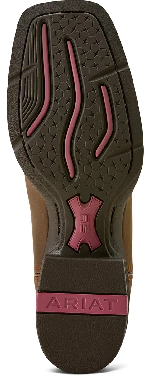 Ariat Round Up Wide Square Toe Dames - Bruin 37.5 - afbeelding 2 van 6