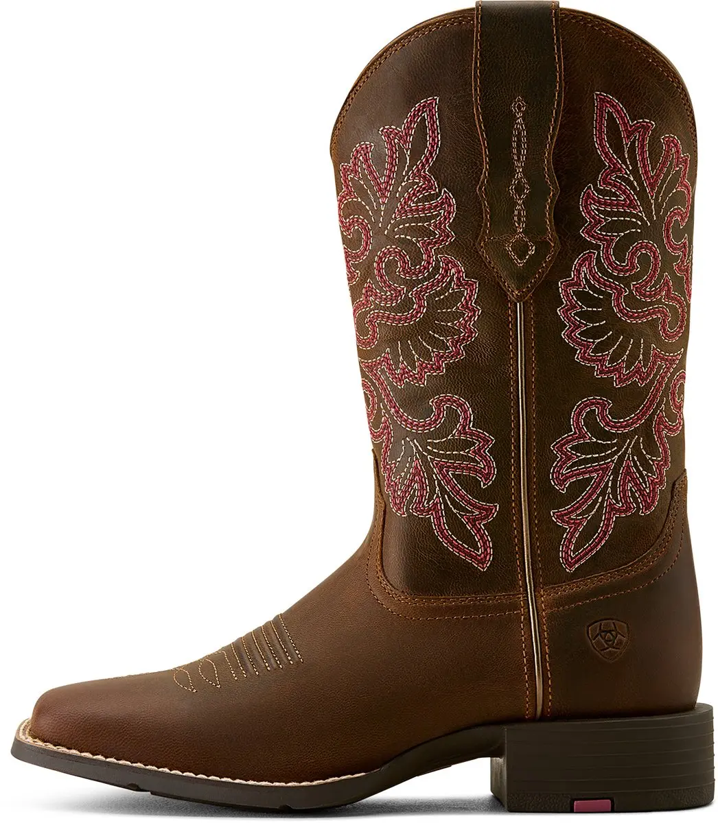 Ariat Round Up Wide Square Toe Dames - Bruin 37.5 - afbeelding 3 van 6