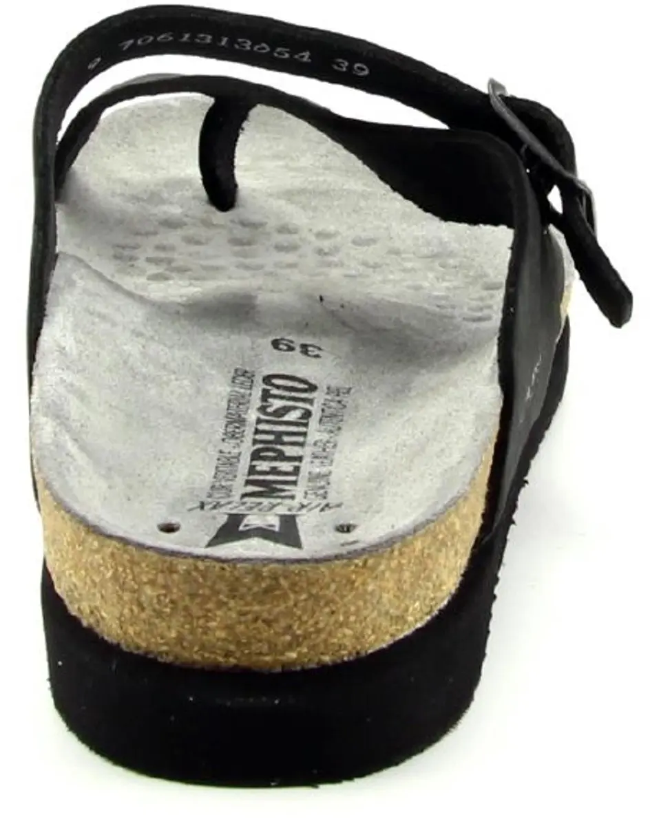 Mephisto - HELEN SANDALBUCK - Dames slippers - Kleur: Zwart - Maat: 41 - afbeelding 3 van 6