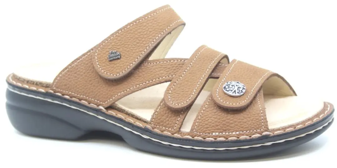 Finn Comfort Ventura-s Slippers Wijdte H Cognacbruin